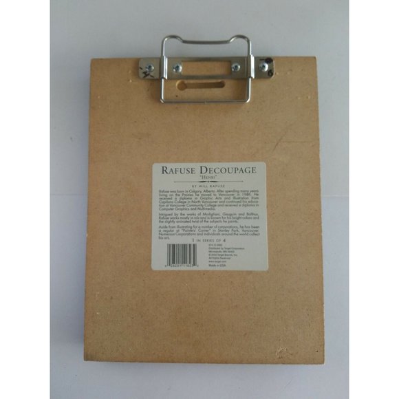 Will Rafuse Decoupage "Henri " Print Wall Plaques 10.5" x 8" - - Picture 2 of 7